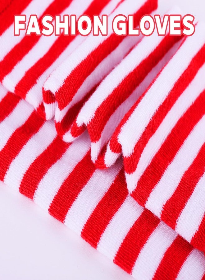 CaySep Women's Long Fingerless Gloves Knit Arm Warmer Thumb Hole Stretchy Gloves Halloween Cosplay Accossaries - Image 4